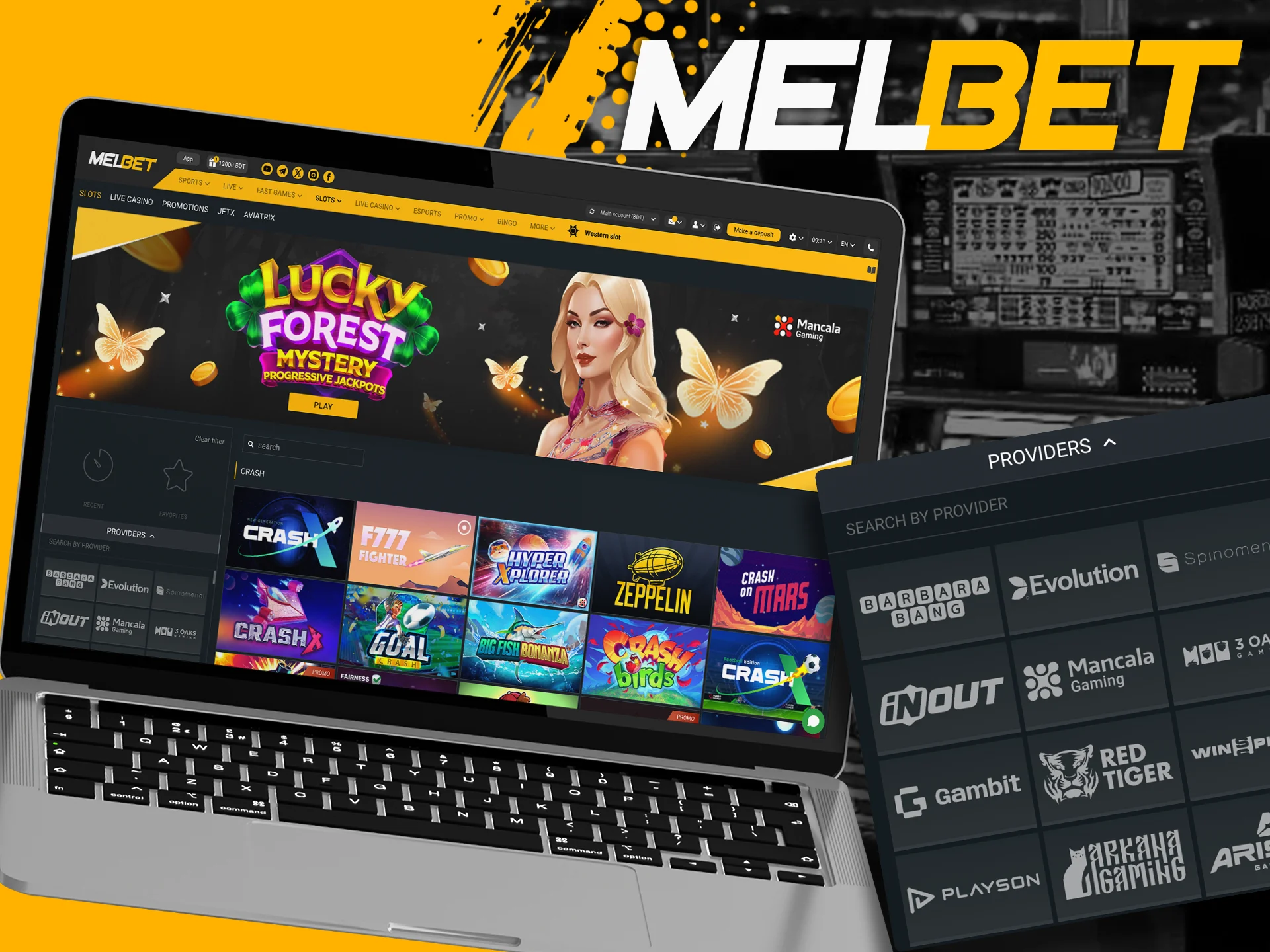 Get to know the providers of crash games are represented at Melbet.