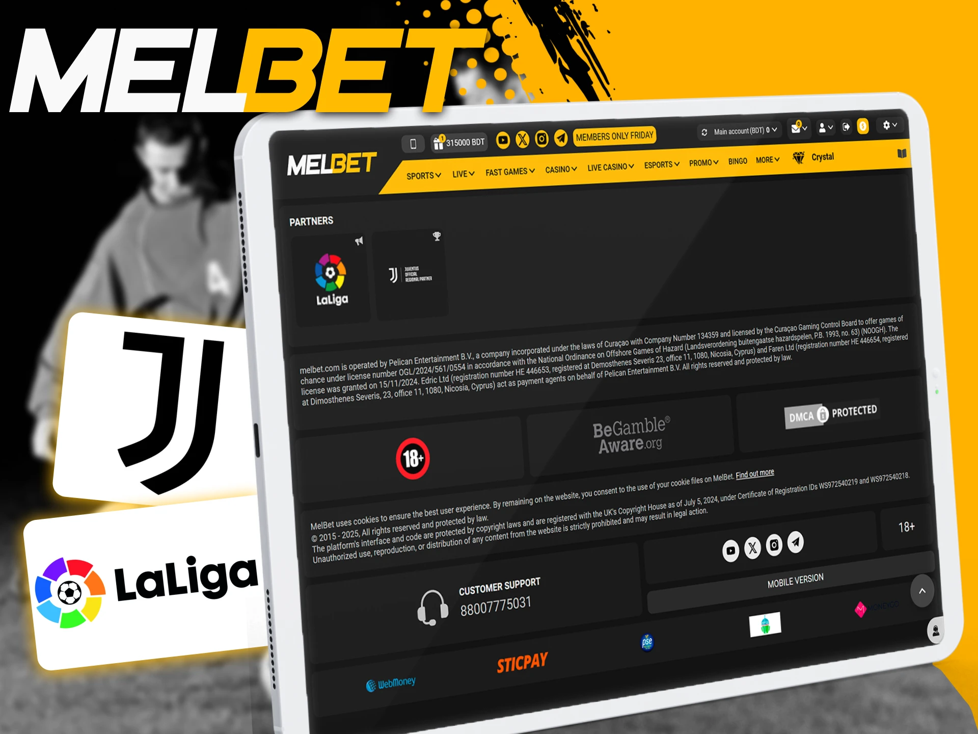 Global sports brands trust Melbet for its strong presence and top partnerships.