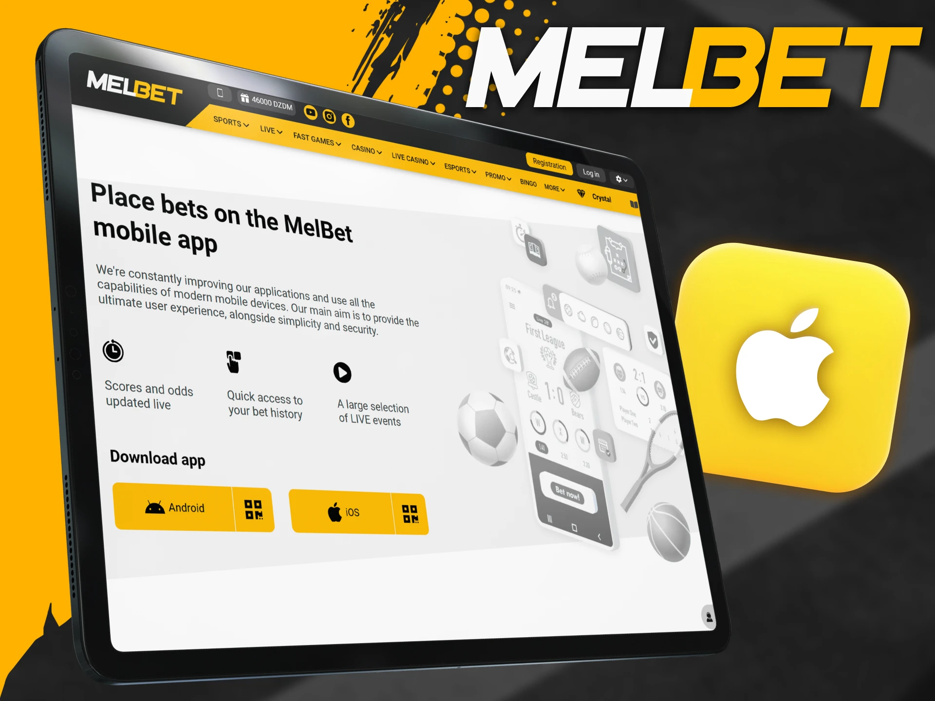 Download the Melbet desktop app for Mac from the official website and start betting easily.