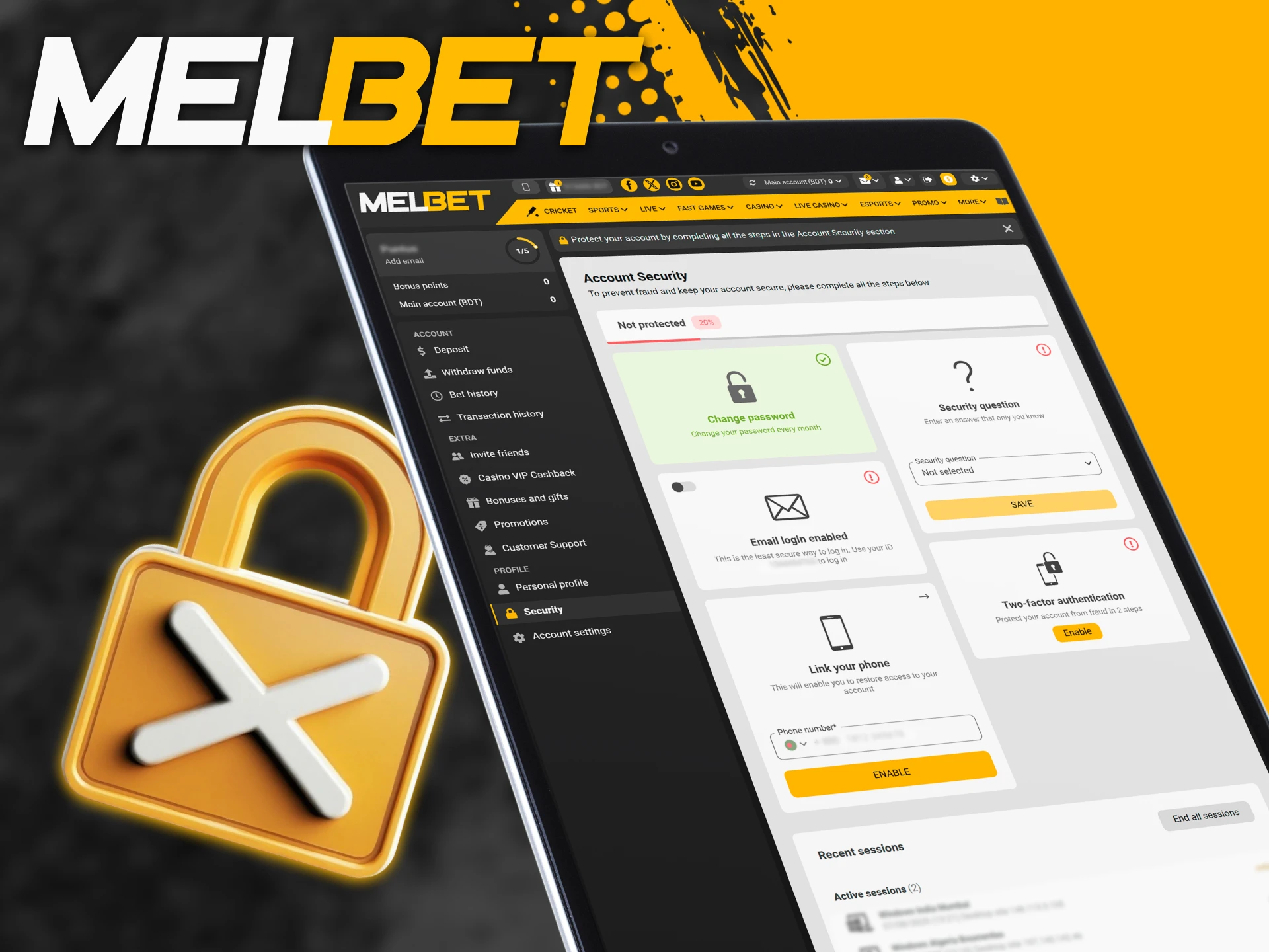 Avoid violations like false information or multiple accounts to prevent suspension on Melbet.